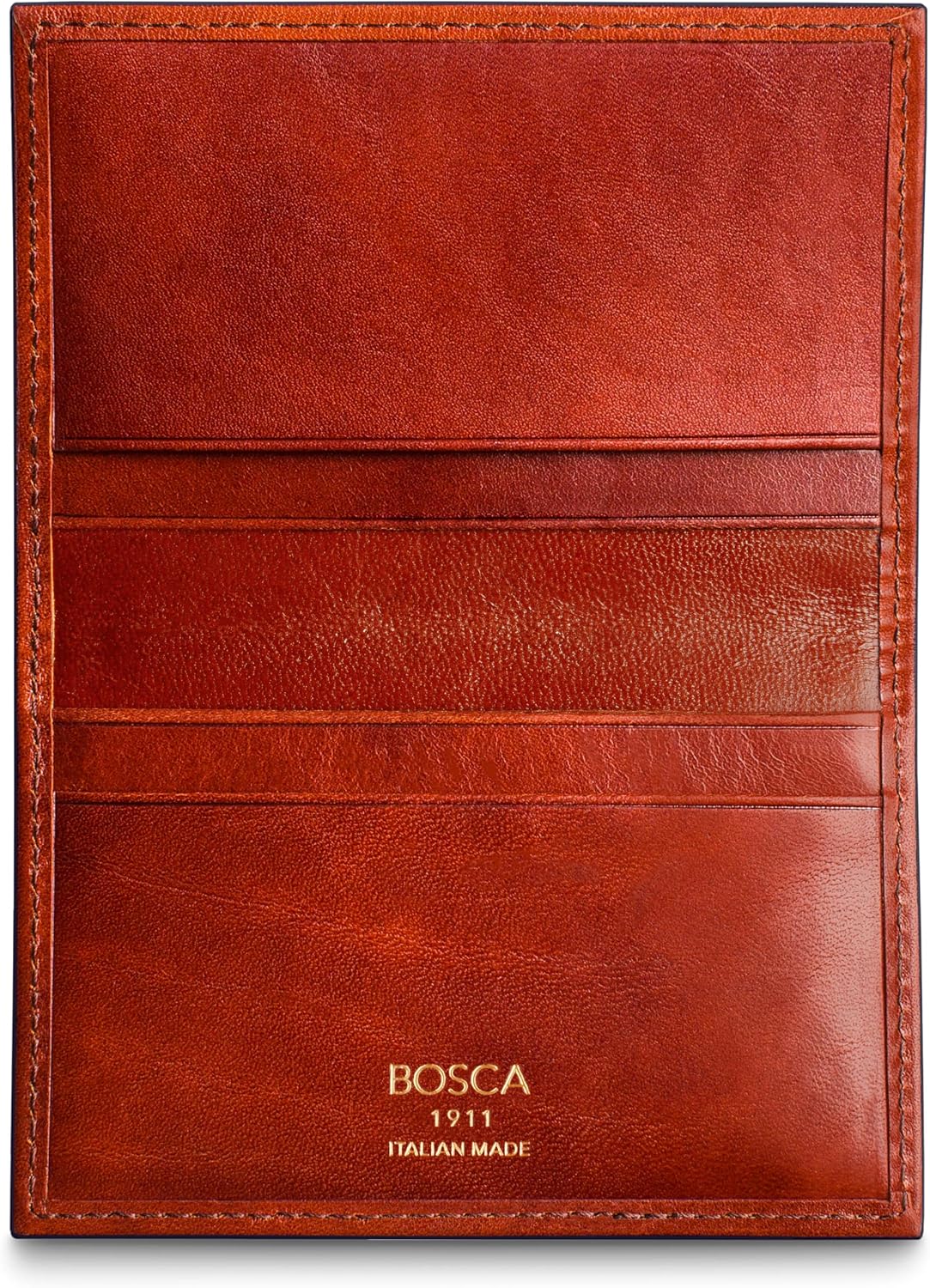 Bosca Italia Old Leather - Cartera minimalista con bolsillo frontal...