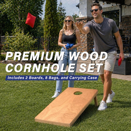 GoSports Juego de tablas de cornhole de madera de tamaño reglamenta...