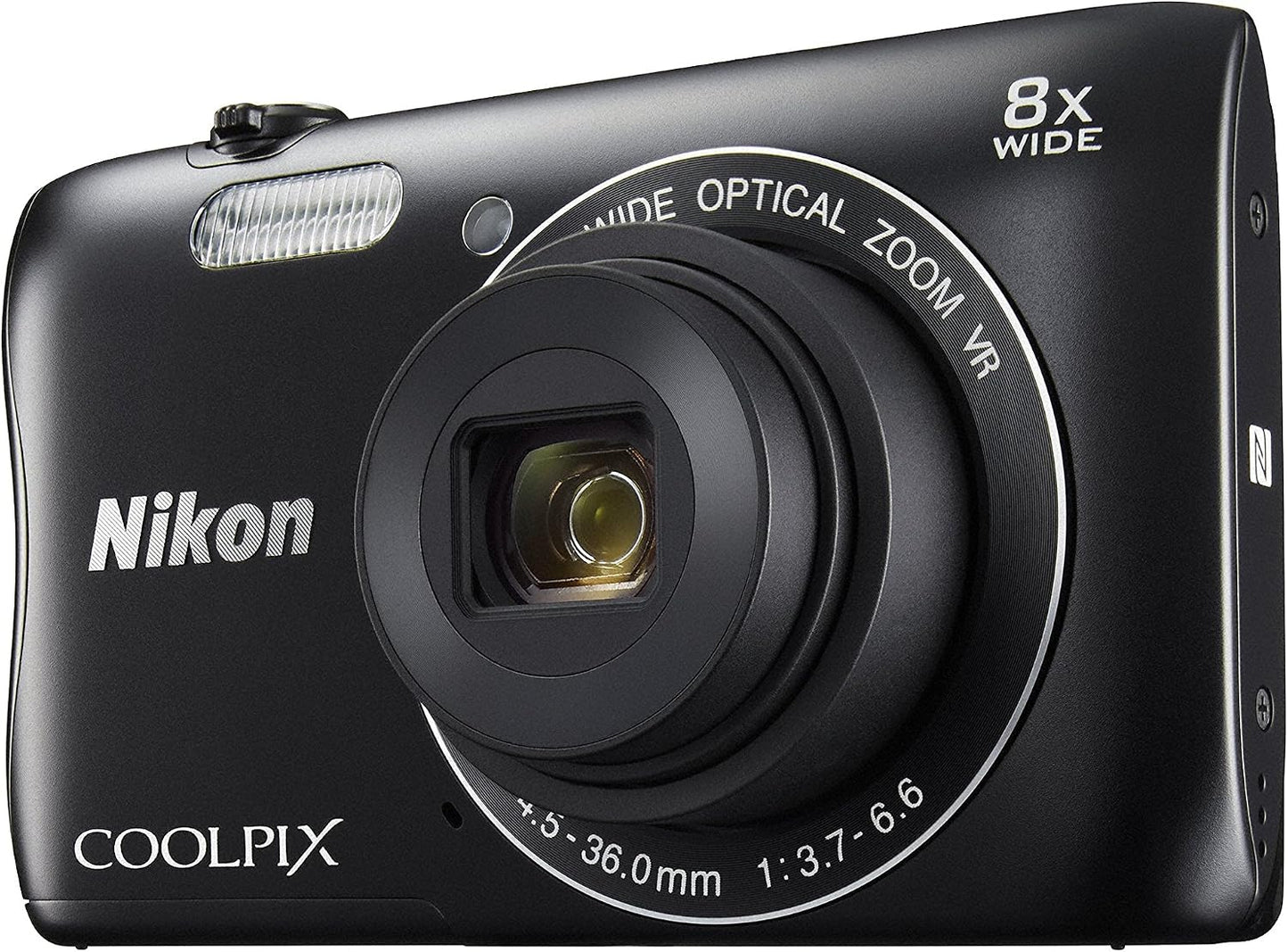 Nikon Cámara digital COOLPIX S3700 Negro Óptico 8X Zoom 20,05 millo...