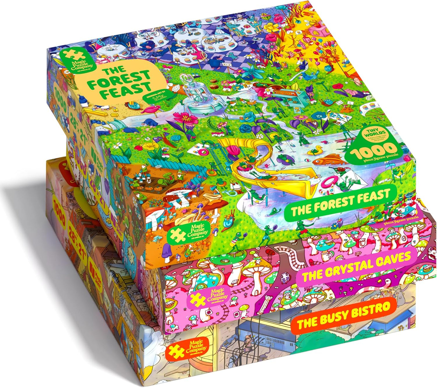Magic Puzzles - Juego de 3 rompecabezas de la serie dos, The Busy B...