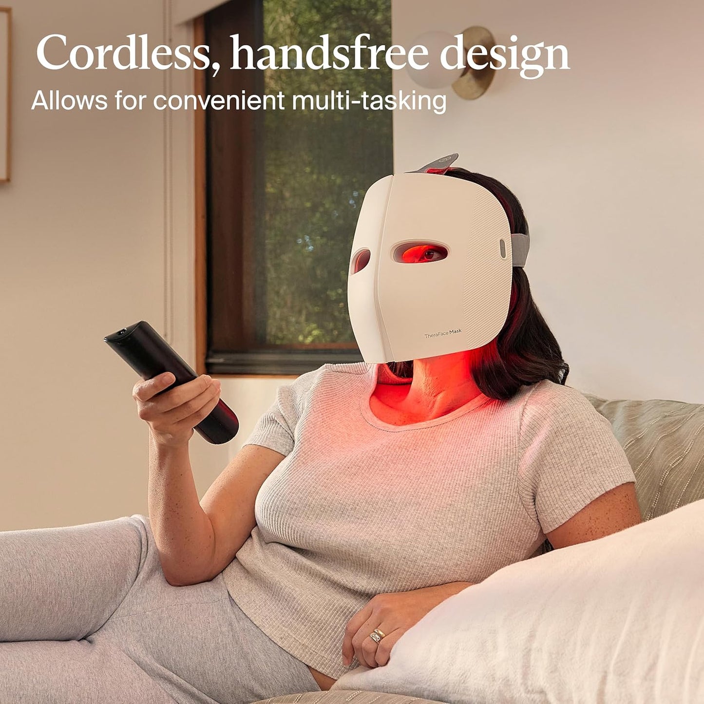 TheraFace Therabody - Máscara facial con terapia de luz LED para el...