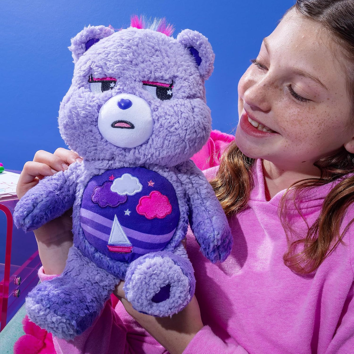 Care Bears Peluche de tamaño mediano de 14 pulgadas, oso tormentoso...