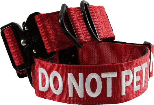 Tacticollar - Do not PET, collar de nailon de 2 pulgadas para perro...