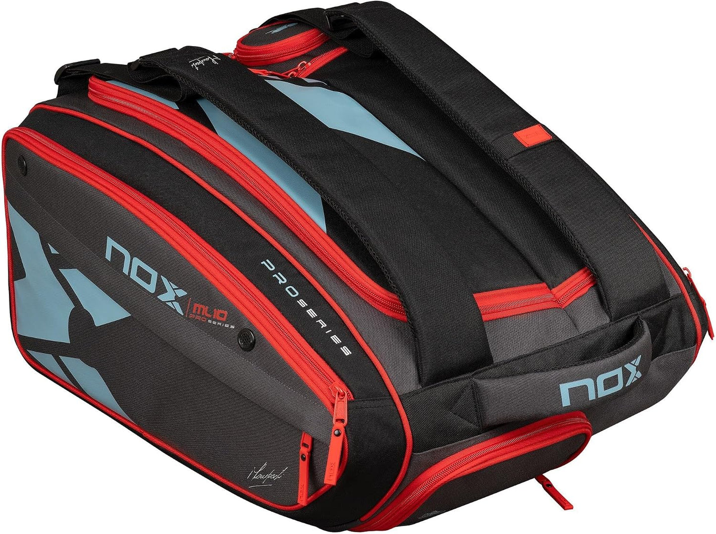Bolso de pádel compacto NOX AT10 Competition XL | Paletero Versátil...