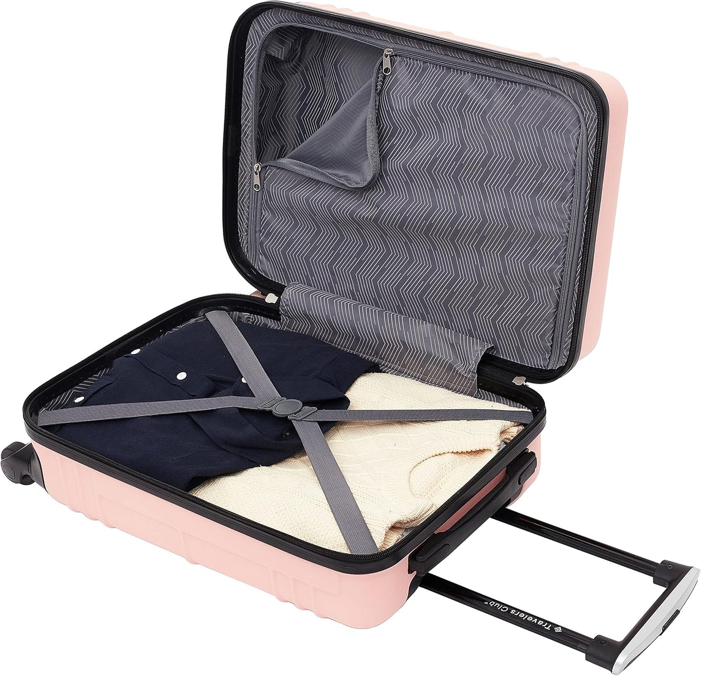 Travelers Club Equipaje de mano Richmond Spinner de 22", Oro rosa