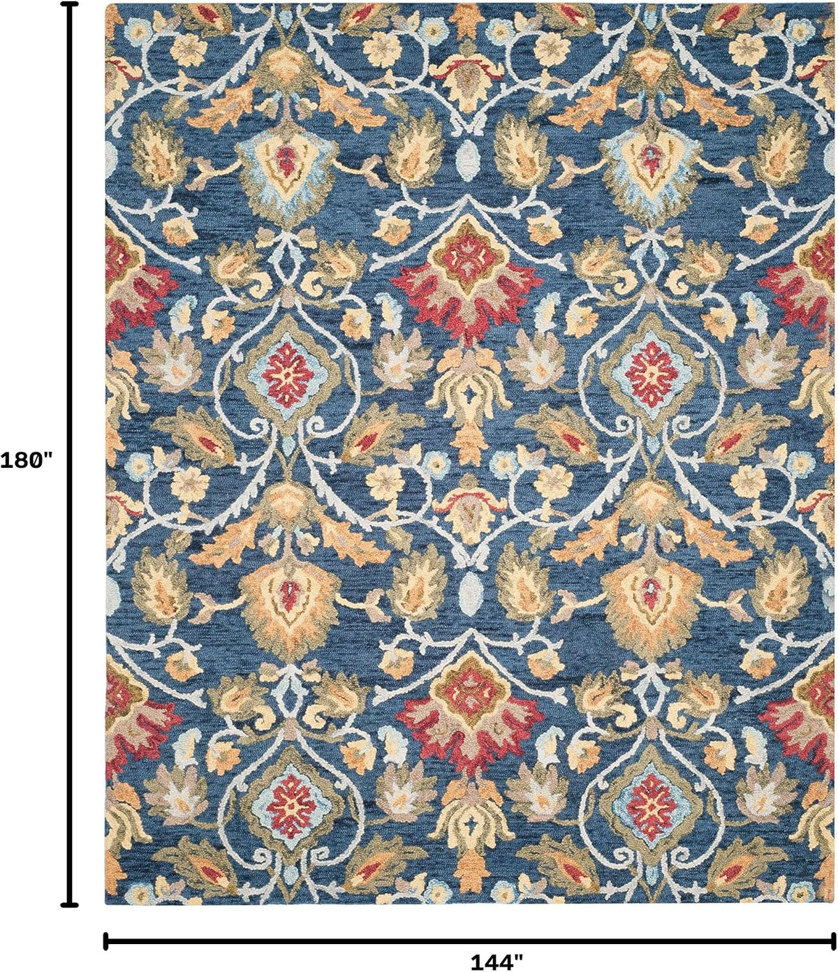 SAFAVIEH Blossom Collection BLM402A - Alfombra de lana premium hech...