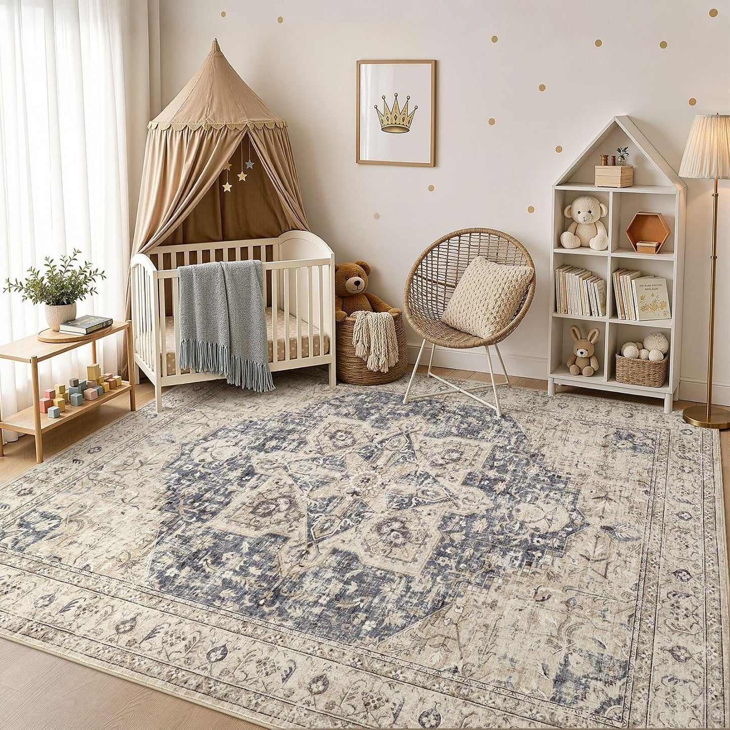 Tortania - Alfombra bohemia, lavable, vintage, oriental, envejecida...
