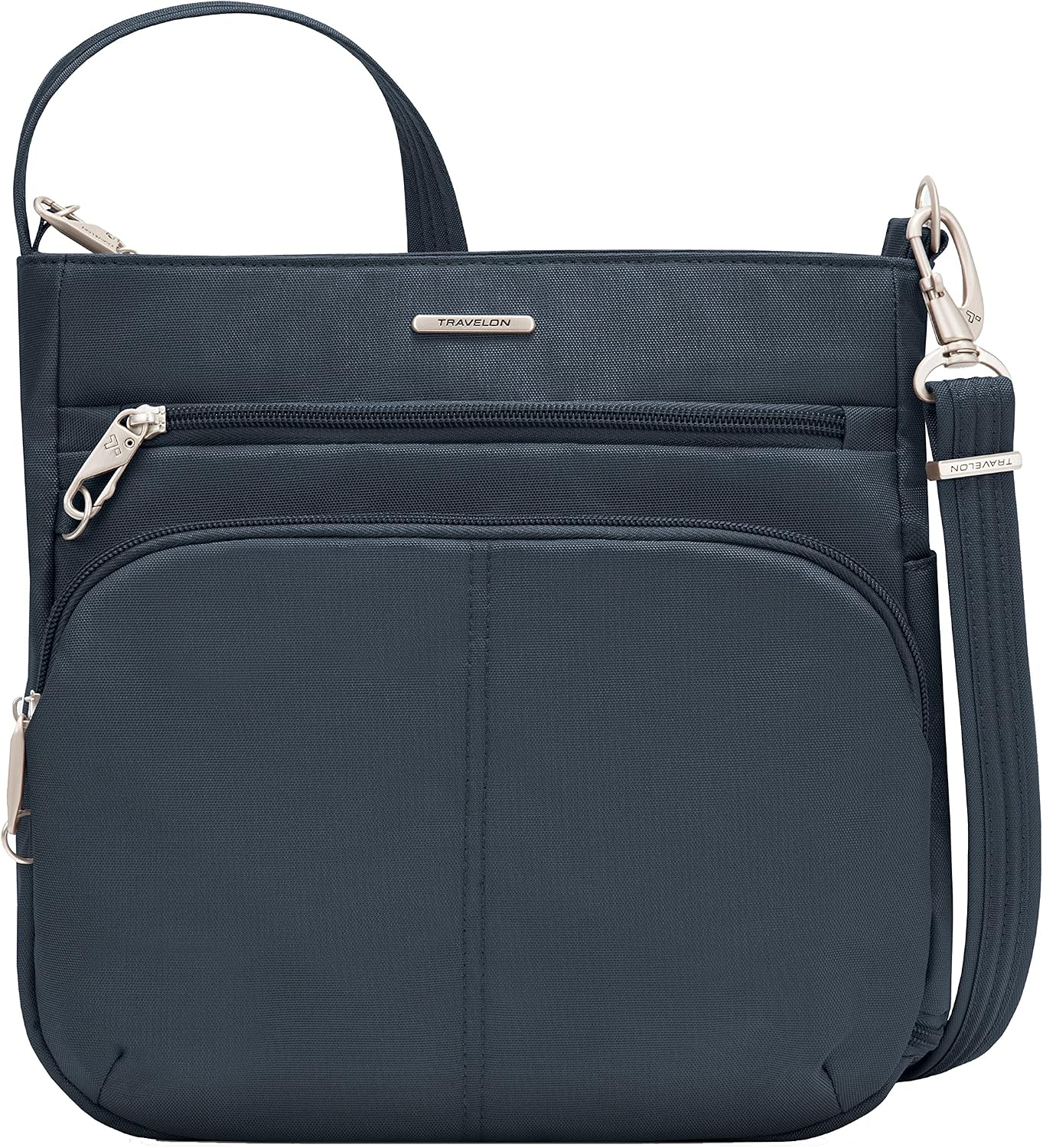 Travelon Bolso bandolera clásico antirrobo Norte\/Sur