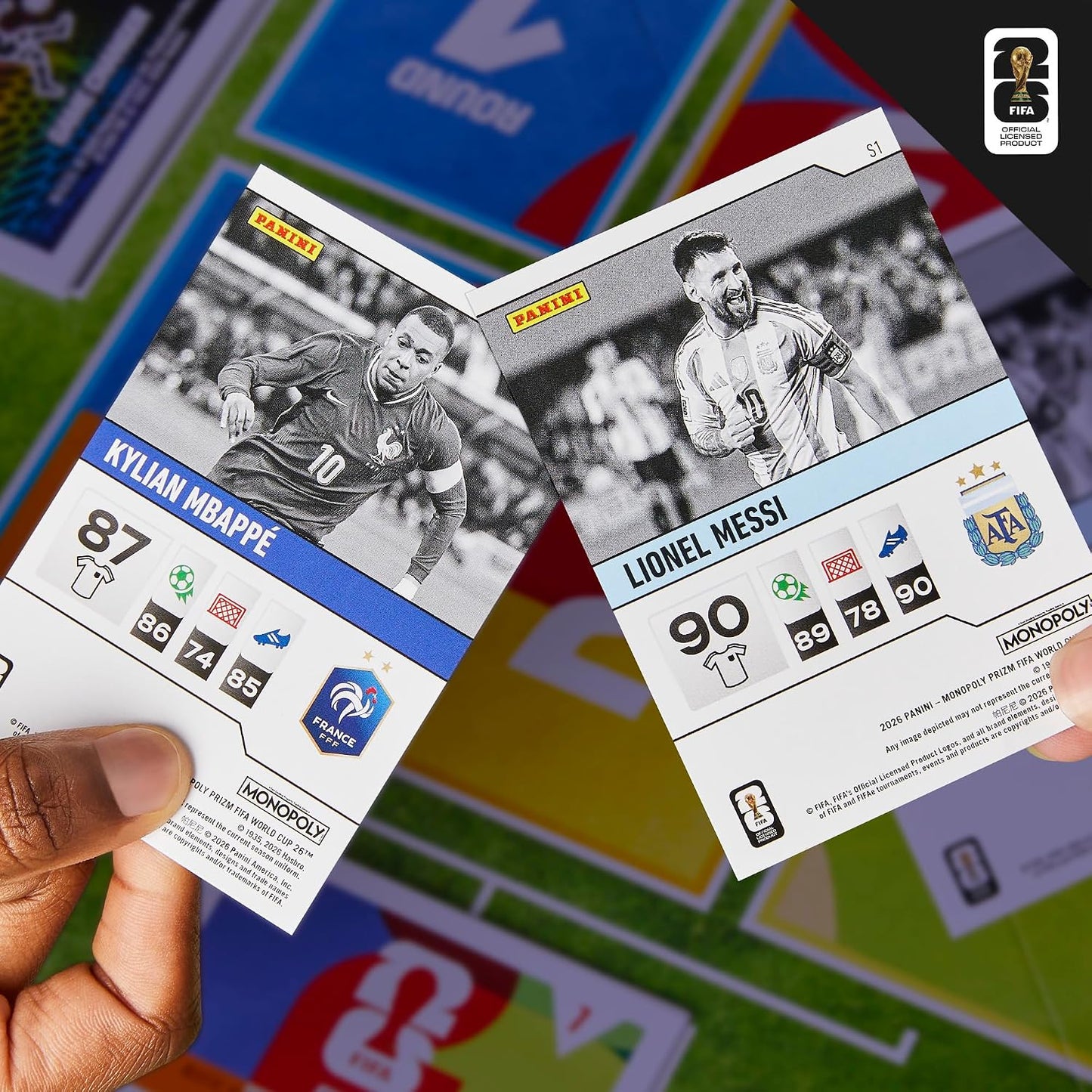 Monopoly Panini Prizm: Juego de mesa de fútbol de la Copa Mundial d...