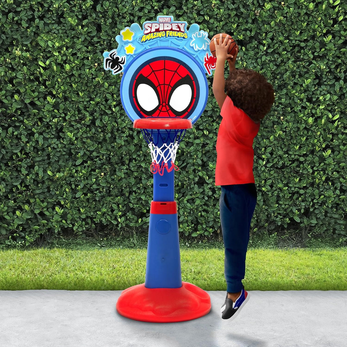Spidey and His Amazing Friends - Juego de baloncesto de plástico de...