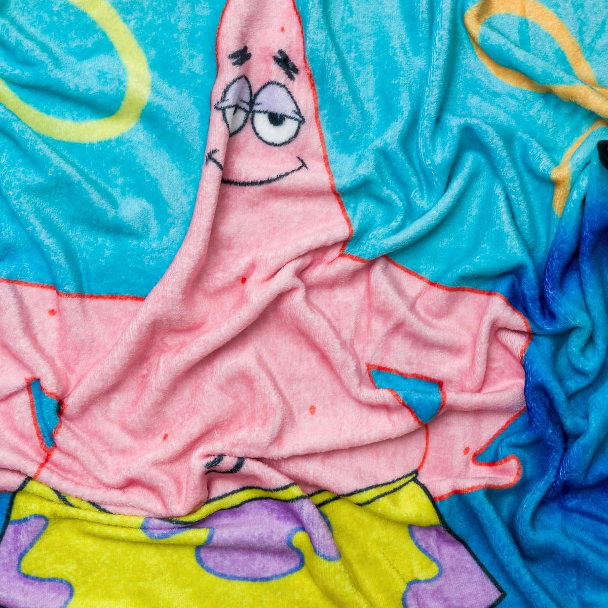 Silver Buffalo Spongebob Squarepants Patrick, manta de forro polar,...