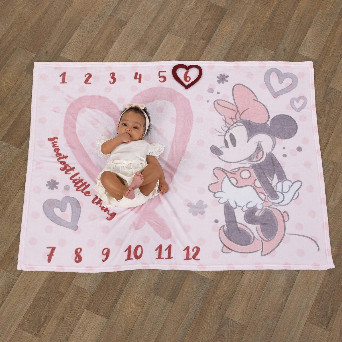 Disney Minnie Mouse - Manta de bebé súper suave de color rosa, rosa...