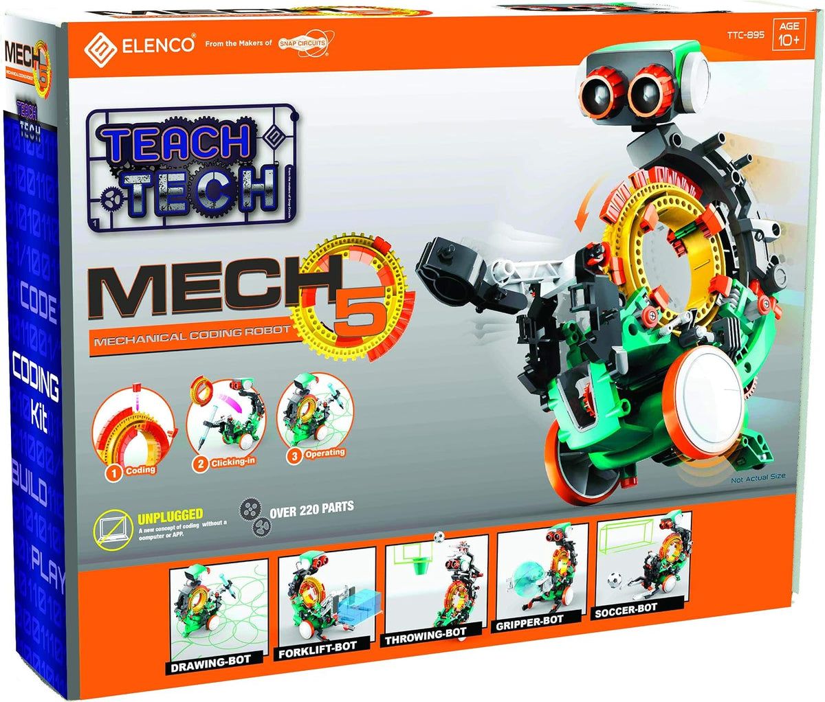 Teach Tech Mech 5, robot de codificación mecánica | La rueda de cod...