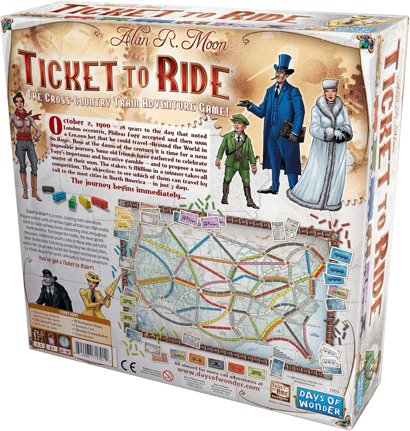 Ticket to Ride Juego de mesa - ¡Una aventura ferroviaria a través d...