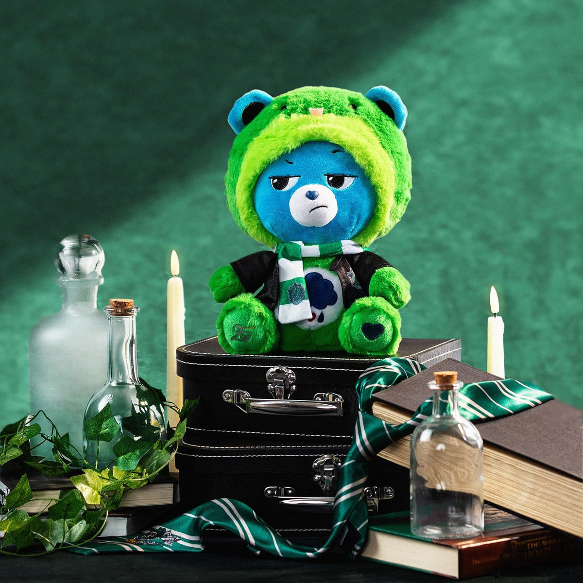 Harry Potter x Care Bears - Slytherin House Grumpy Bear - Peluche d...