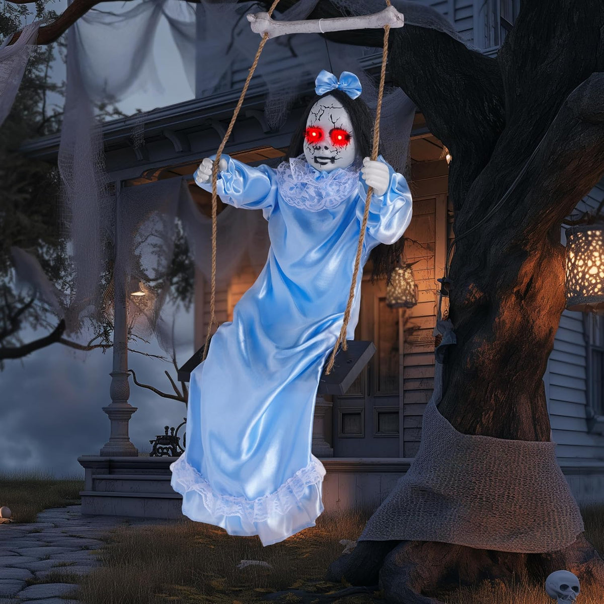 JOYIN 2 piezas de fantasmas colgantes para decoración de Halloween...