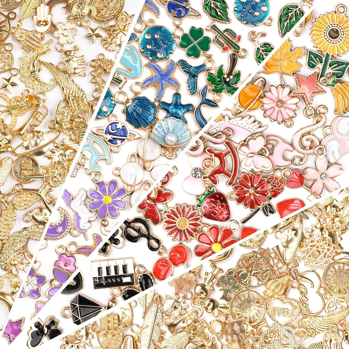 Sistenia 200 dijes para la fabricación de joyas, dijes de bolsas de...