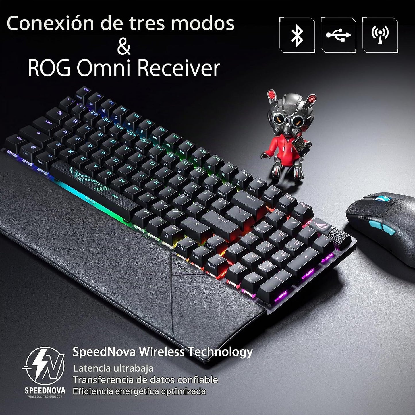 ASUS ROG Strix Scope II 96 Teclado inalámbrico para juegos y ratón...