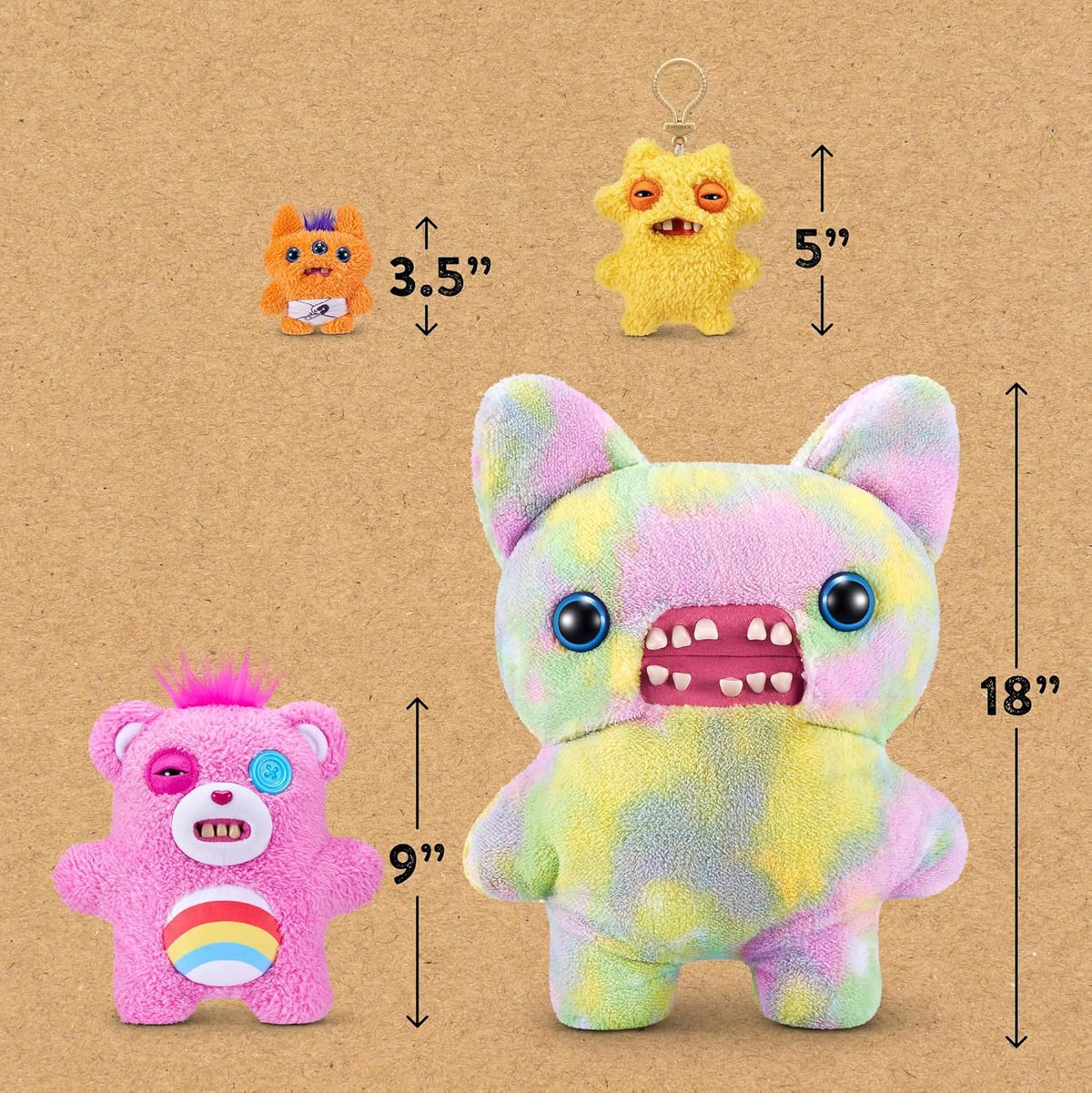 Fuggler Care Bears - Peluche de 9 pulgadas (oso animador) por ZURU,...