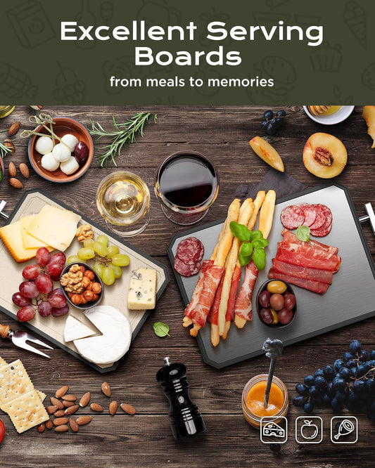 Tabla de cortar extragrande, juego de tablas de cortar de acero ino...