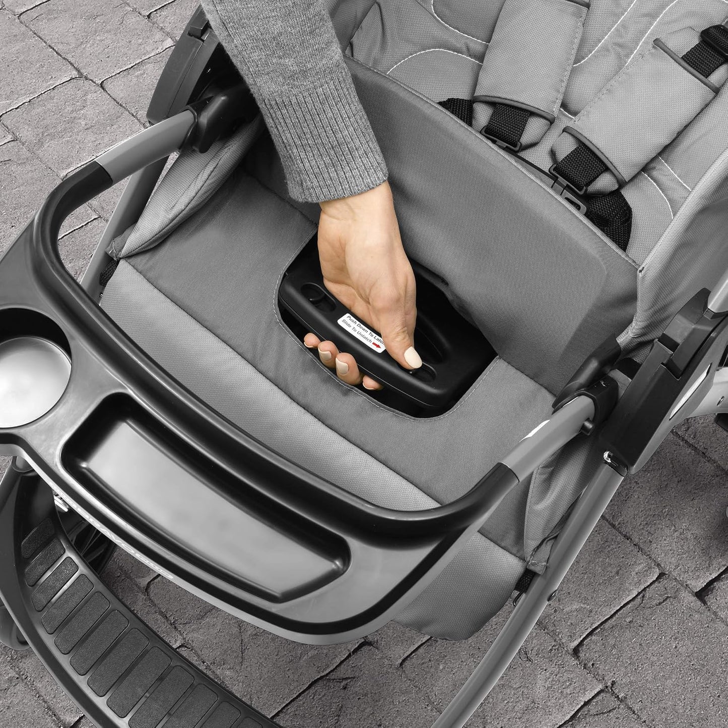 Chicco Sistema para viaje Mini Bravo Plus - Pizarra | Gris