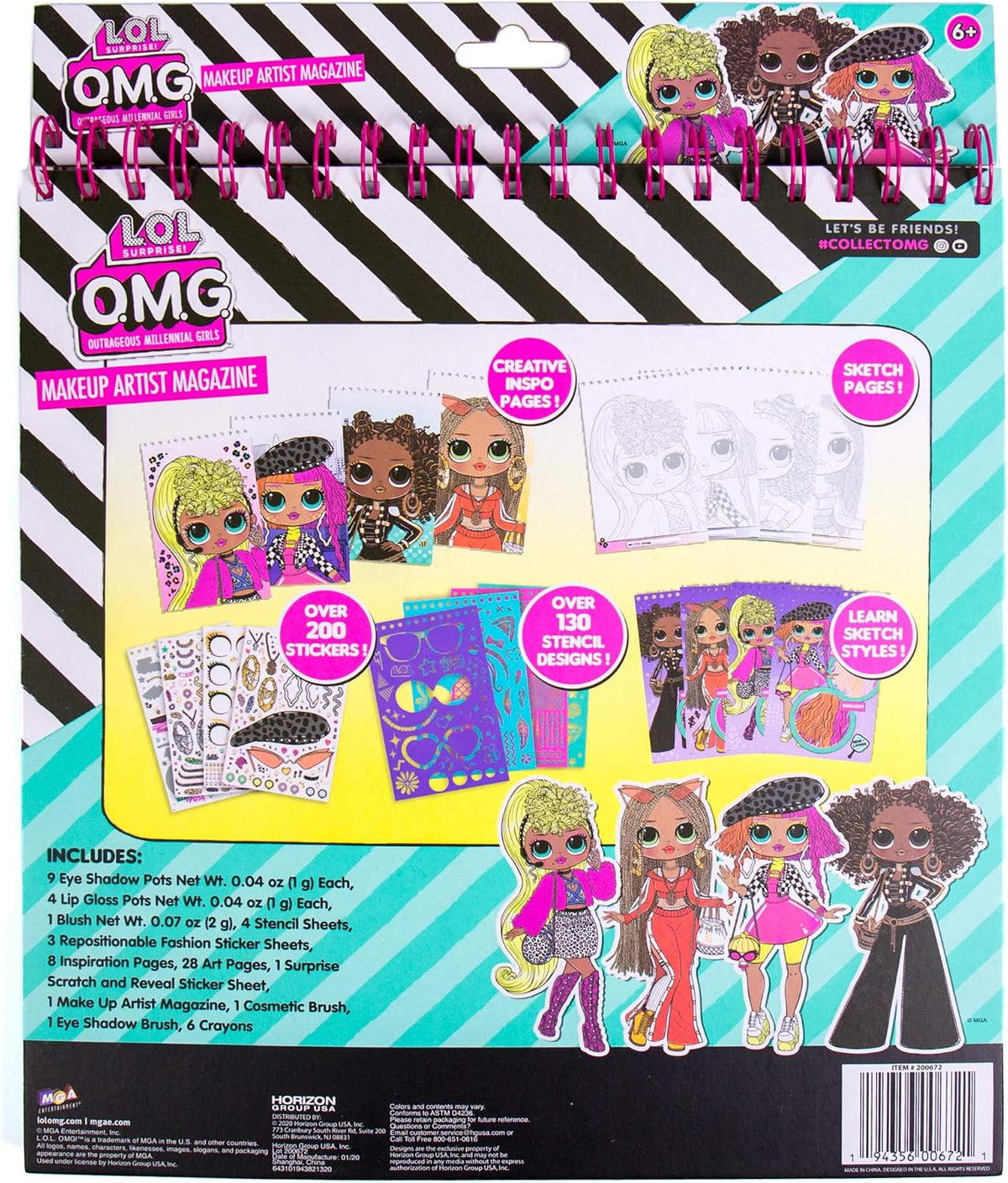 Horizon Group USA Kit de revista para maquilladores, LOL OMG | Libr...
