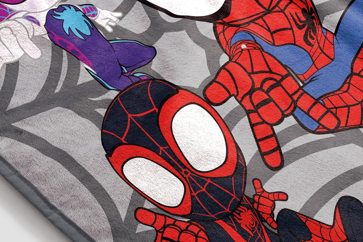 Manta de felpa súper suave para niños de Spidey y sus sorprendentes...