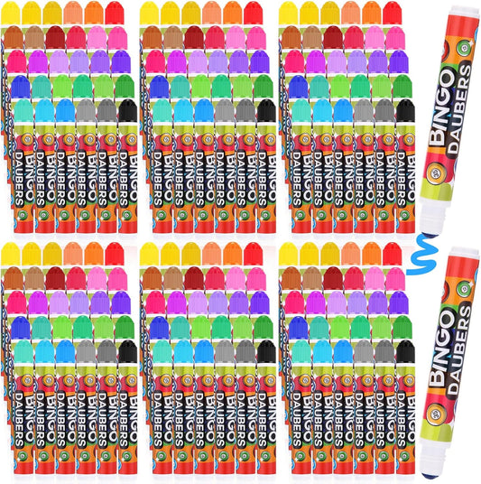 Crtiin Juego de 180 marcadores de puntos de Bingo Daubers de colore...