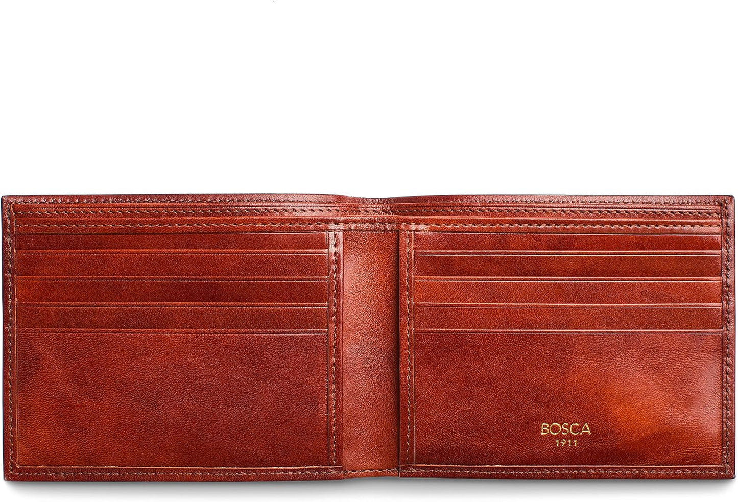Bosca Italo Cartera para hombre de 8 bolsillos en cuero envejecido...