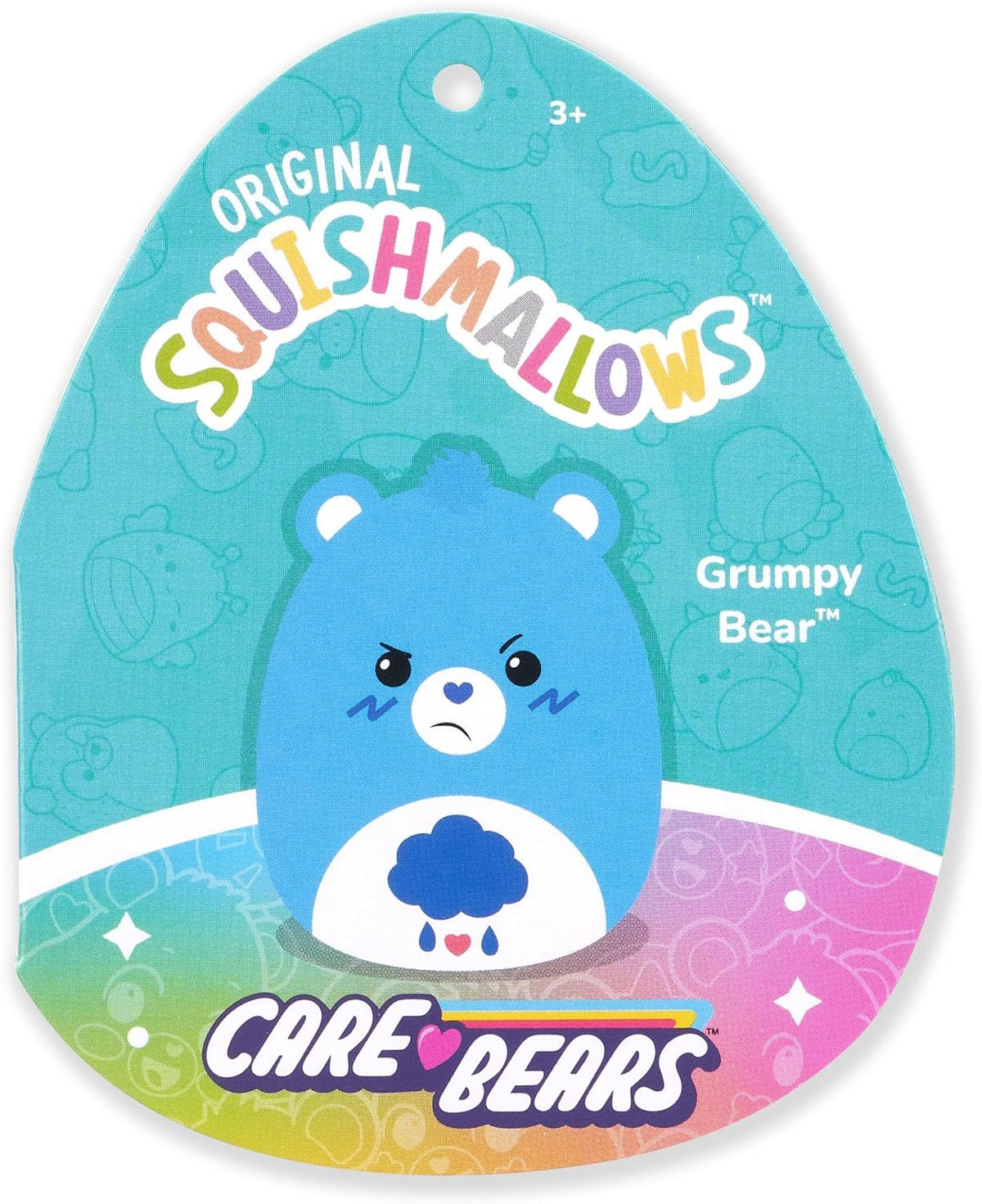Squishmallows Original Care Bears - Oso Gruñón de 12 pulgadas, pelu...