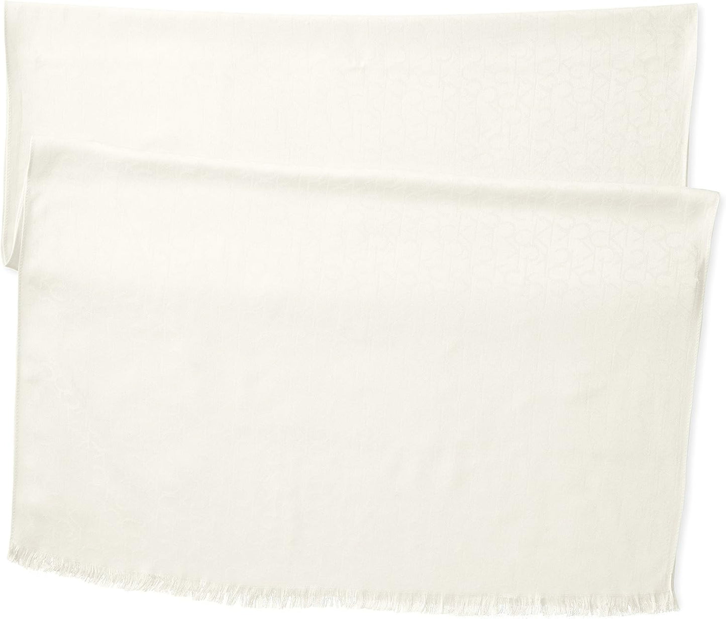 Bufanda de pashmina ligera con estampado de logo en el mismo tono d...