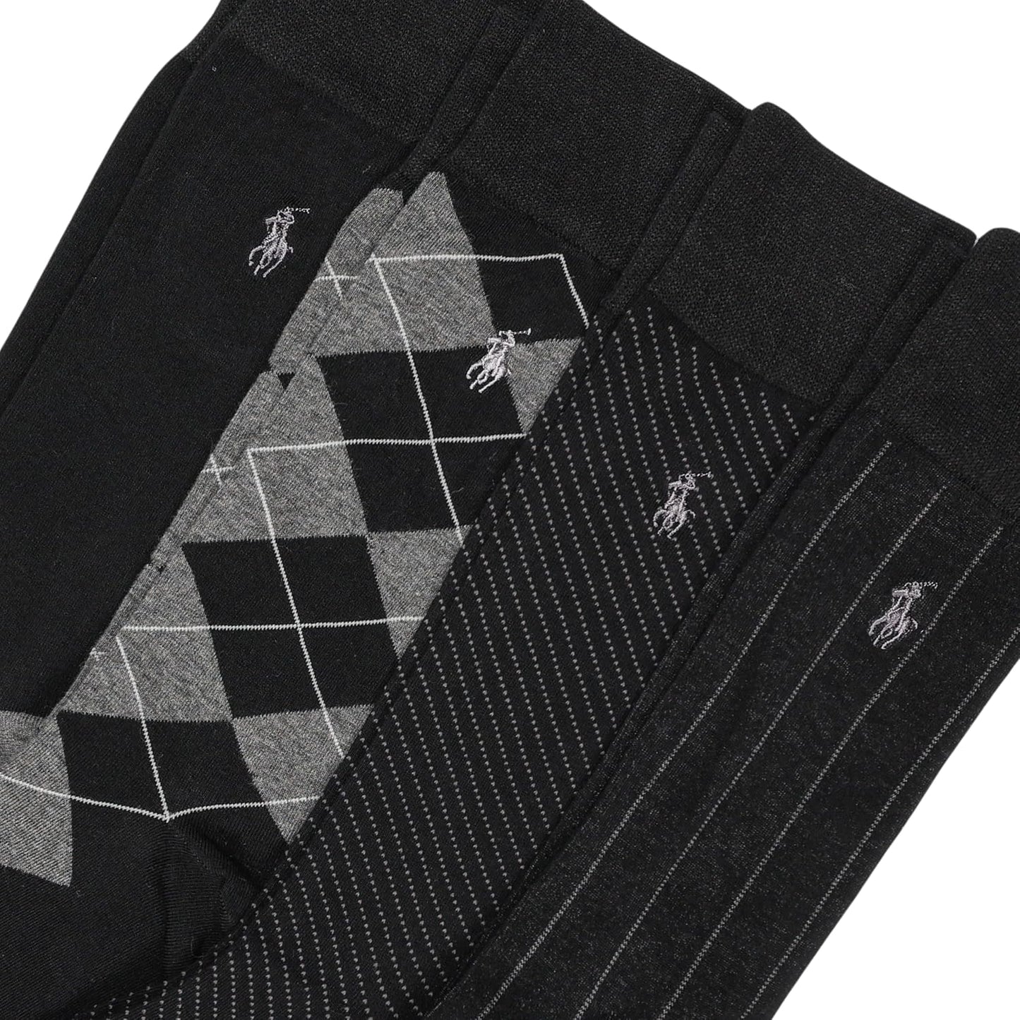 POLO RALPH LAUREN Calcetines de vestir con patrones surtidos para h...