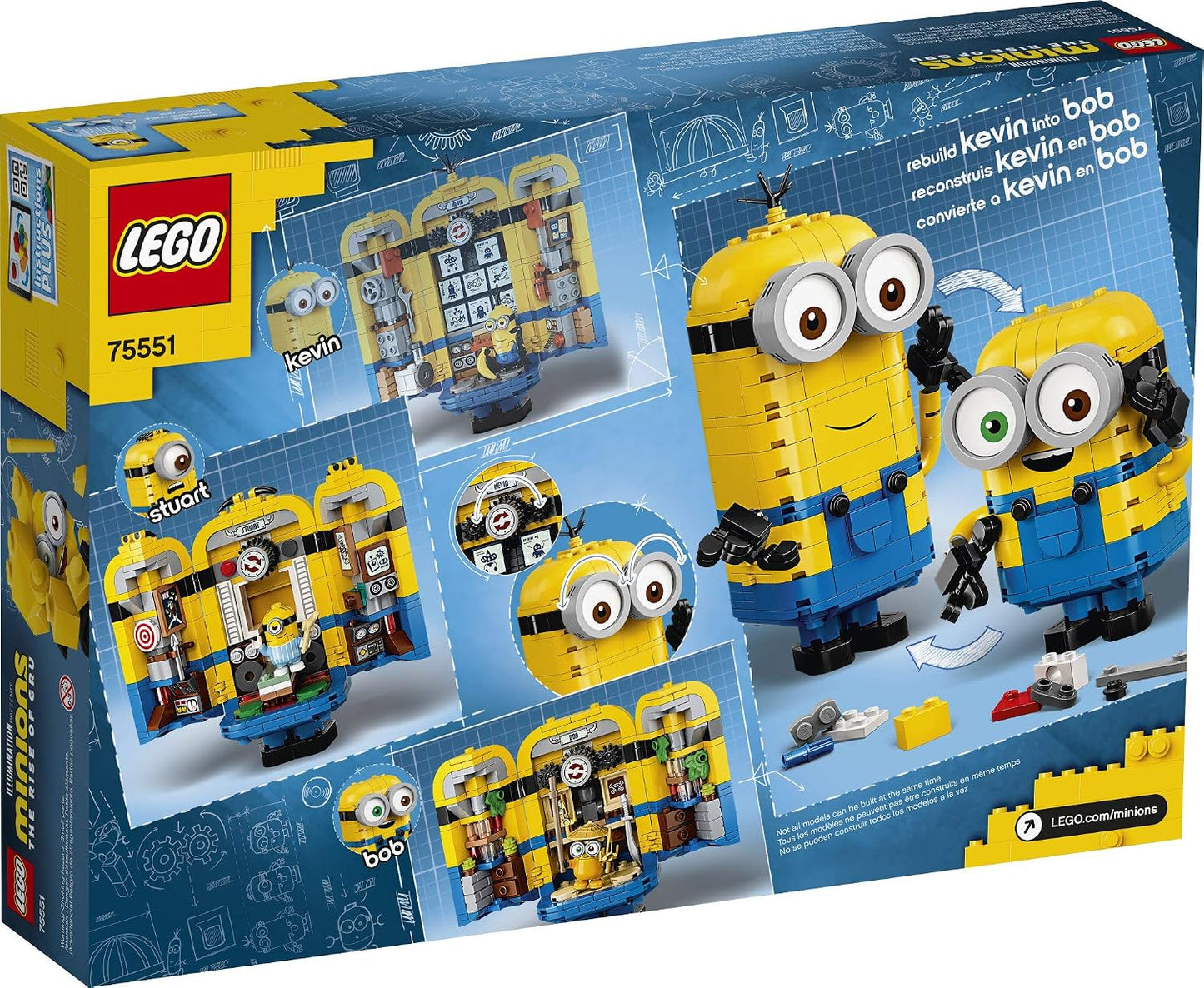 LEGO Minions: El surgimiento de Gru: Minions construidos con ladril...