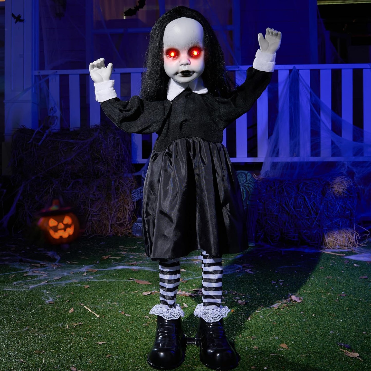 JOYIN Decoraciones de Halloween aterradoras para exteriores, 34 pul...