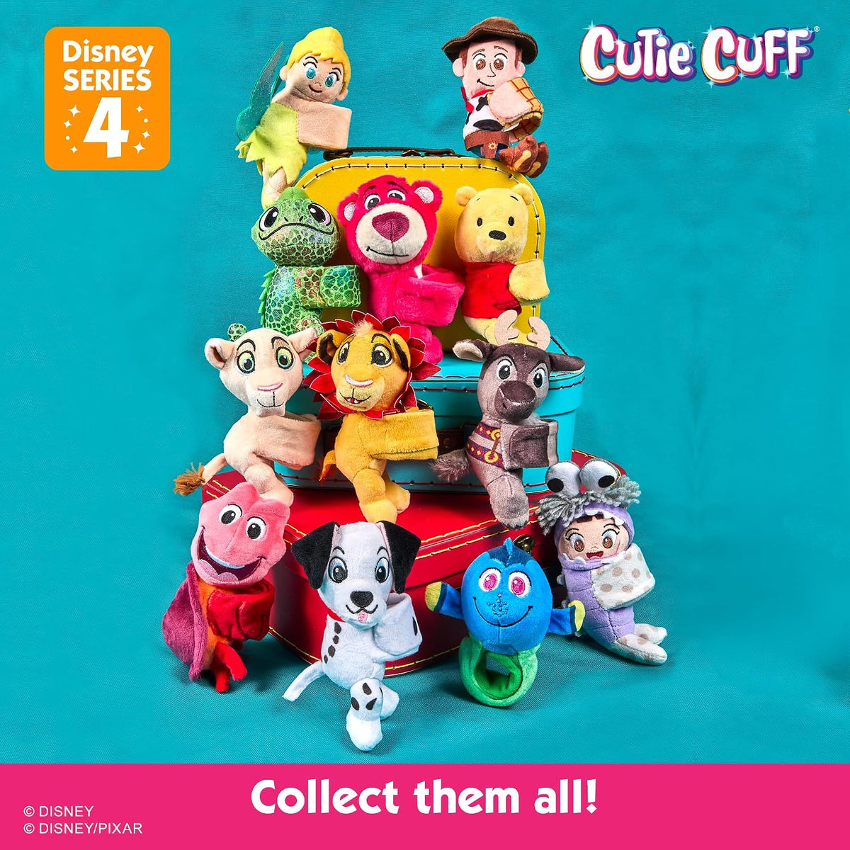 Disney Cutie Cuff - Pulsera de peluche misteriosa - Favoritos Serie 4