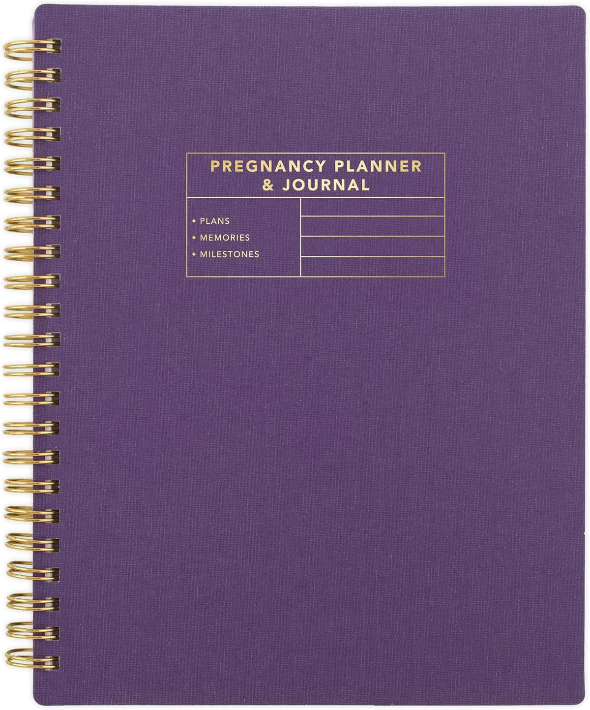 Mead Moments XC0077F - Agenda de embarazo sin fecha y diario para b...