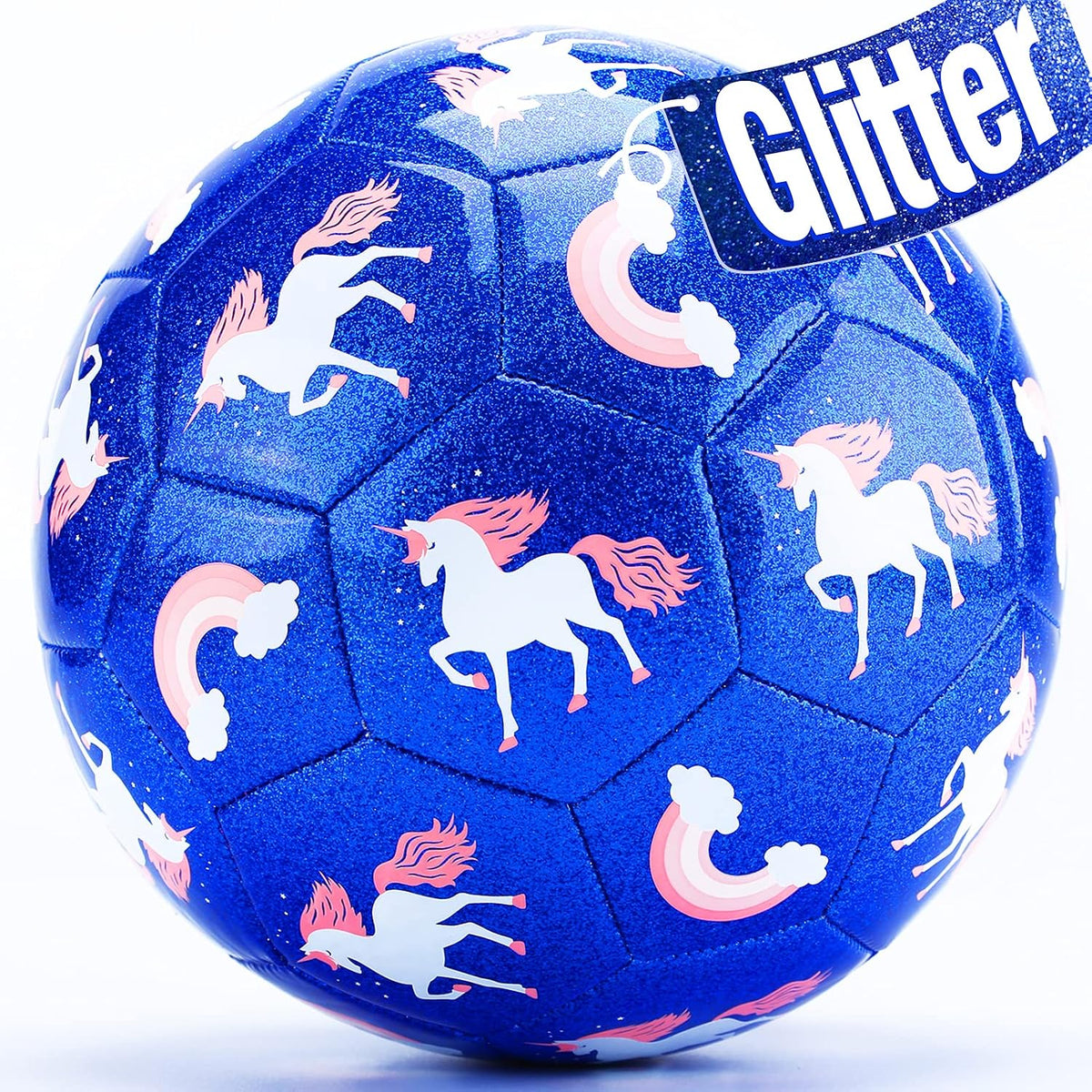 hahaland Balón de fútbol tamaño 3 con bomba, balón desinflado y bol...
