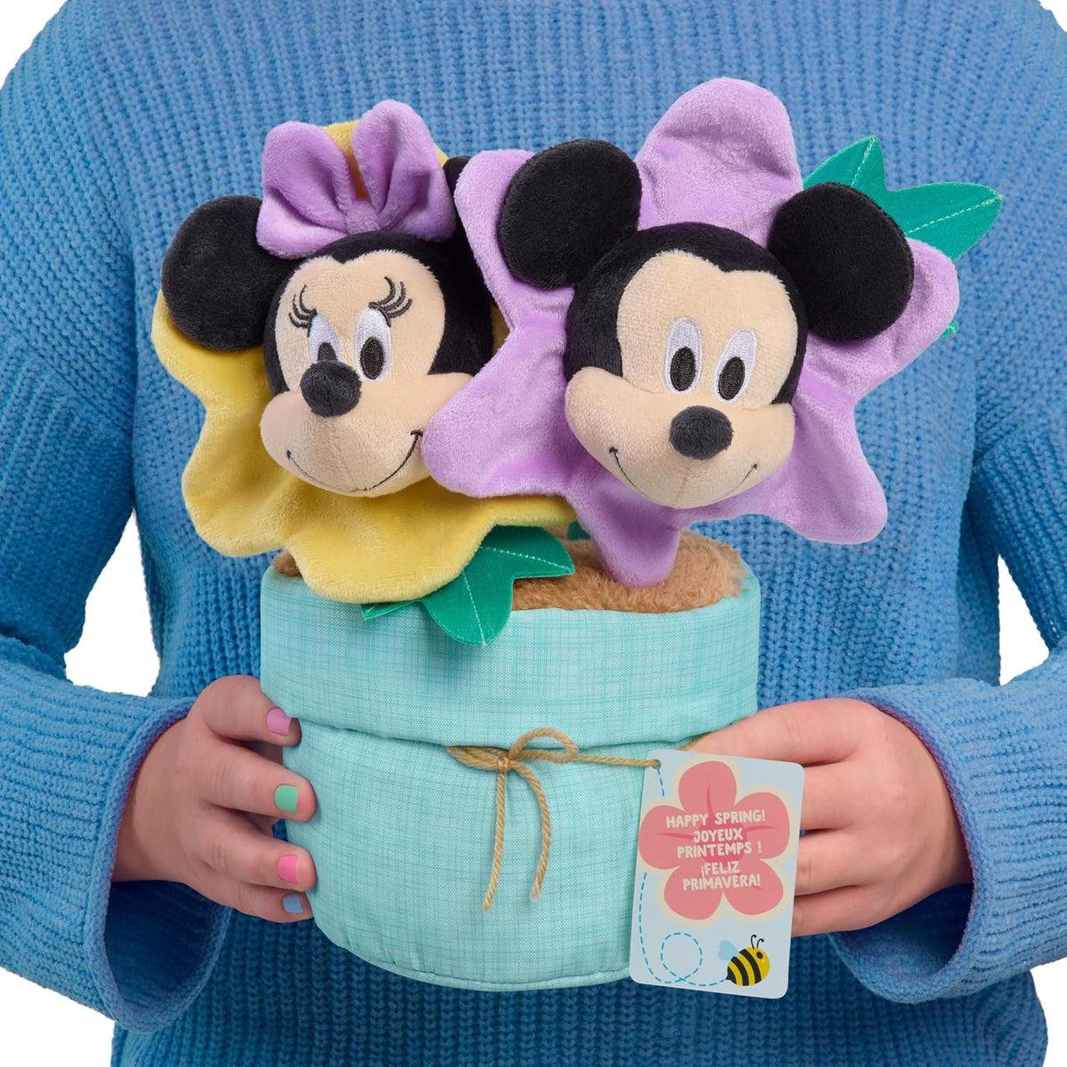 Disney Mickey &amp; Minnie Mouse Easter Blooming Buddies, muñeco de...