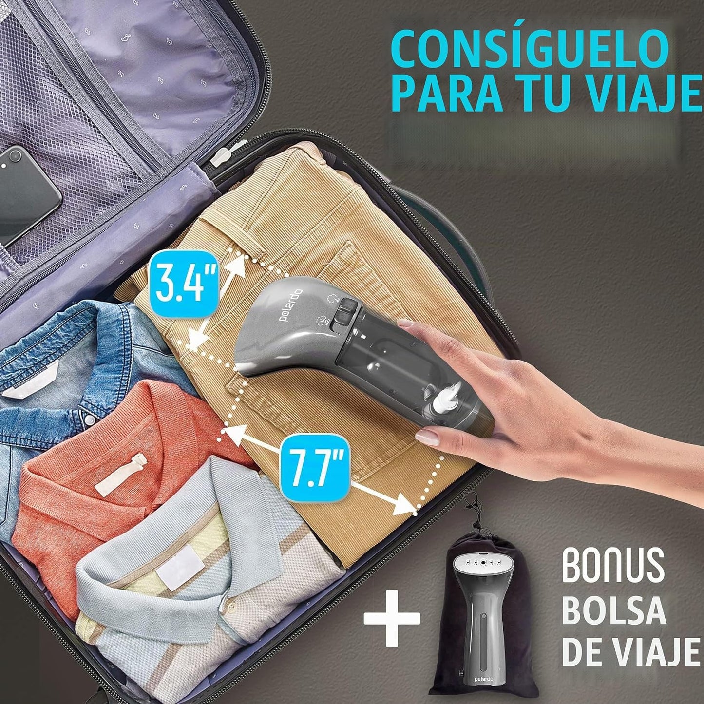 Mejor vaporizador para ropa, vaporizador de ropa de mano portátil p...