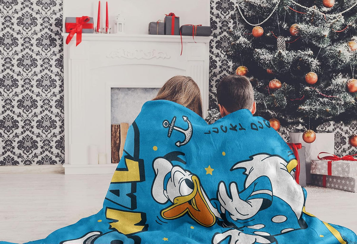 Northwest Donald Duck\/Daisy Duck Micro Raschel - Manta de 46 x 60...