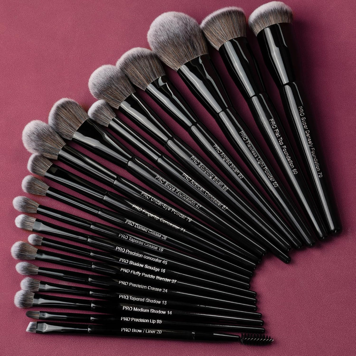 Bueart Design Juego de 19 Brochas de Maquillaje de Grado Profesiona...
