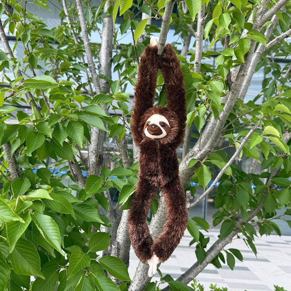 Hideekoog Juguete de peluche colgante de perezoso, ganchos de perez...