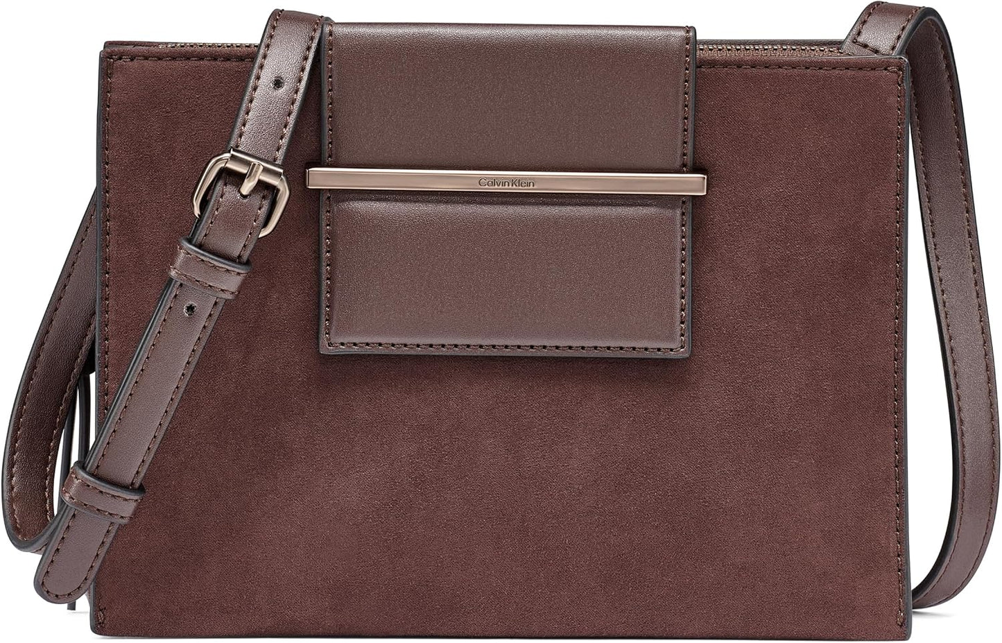 Calvin Klein Bandolera Sybil con triple compartimento para mujer