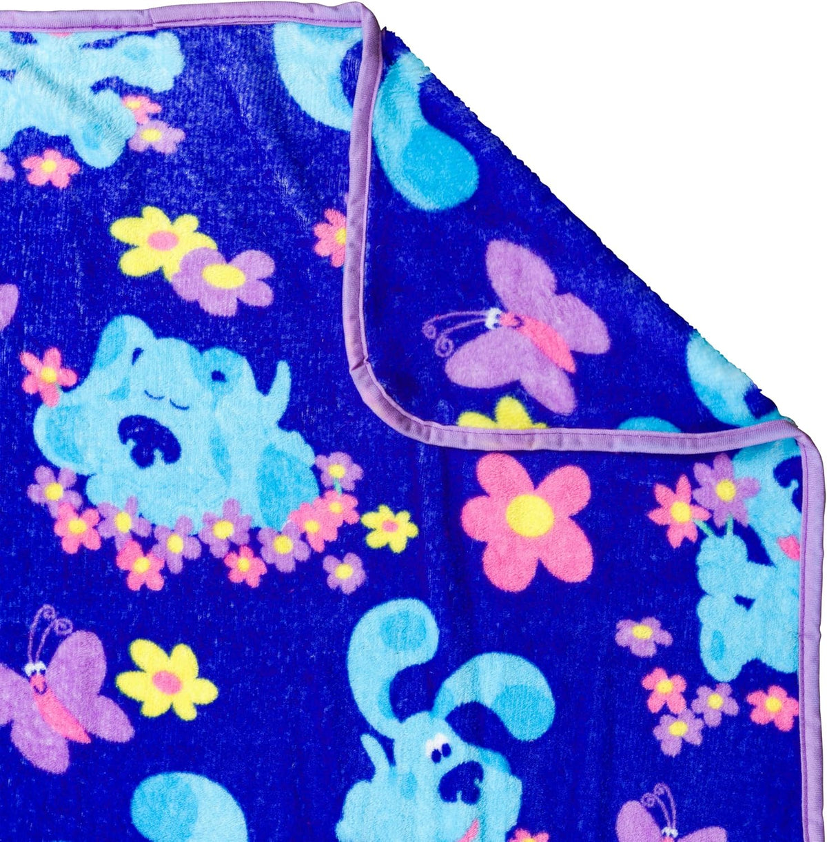 Silver Buffalo Blue's Clues Flowers, manta de forro polar, 45 x...