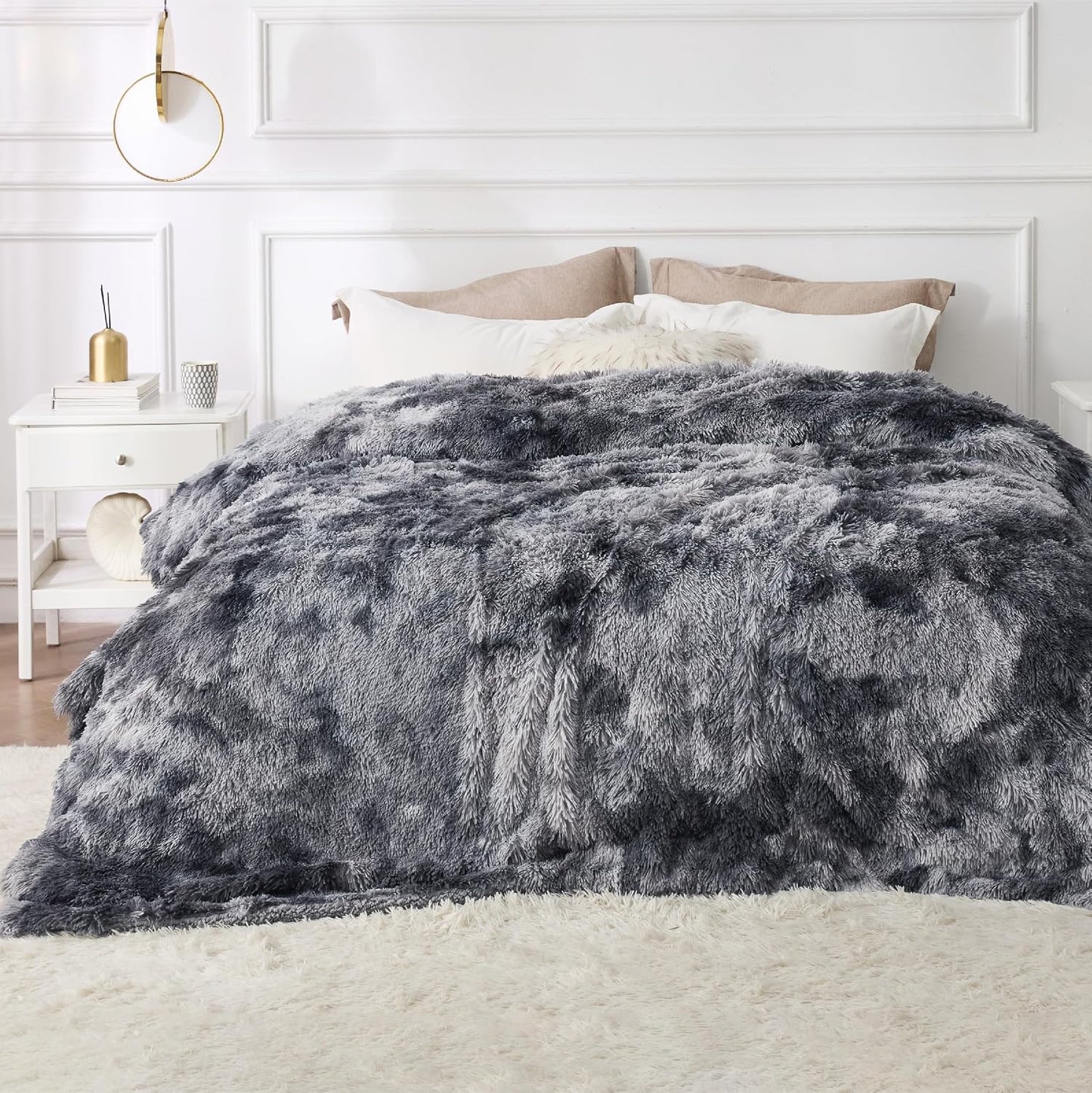 Bedsure GentleSoft - Manta esponjosa de forro polar sherpa de piel...