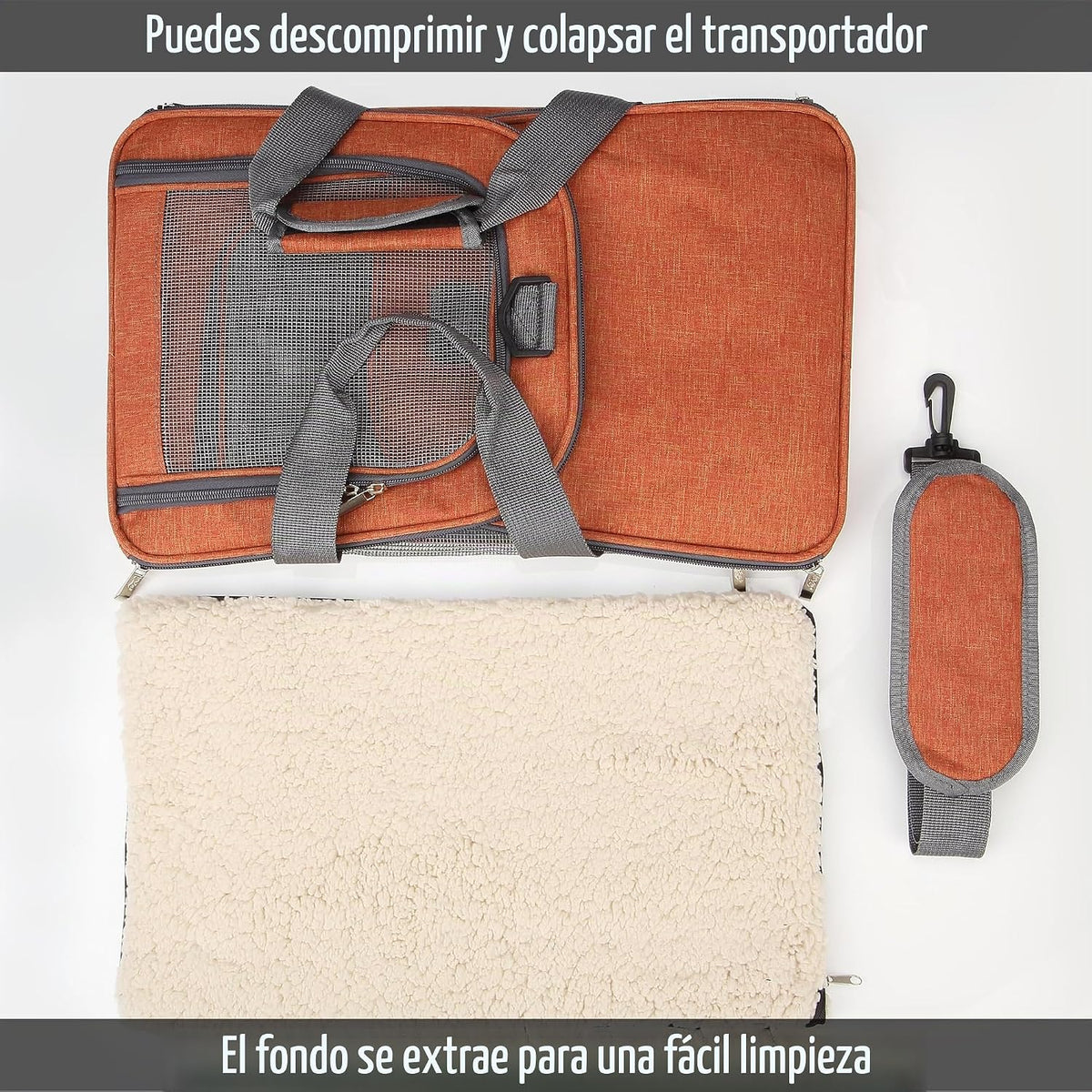 Mr. Pen Transportador de mascotas - Laterales suaves para gatos y p...