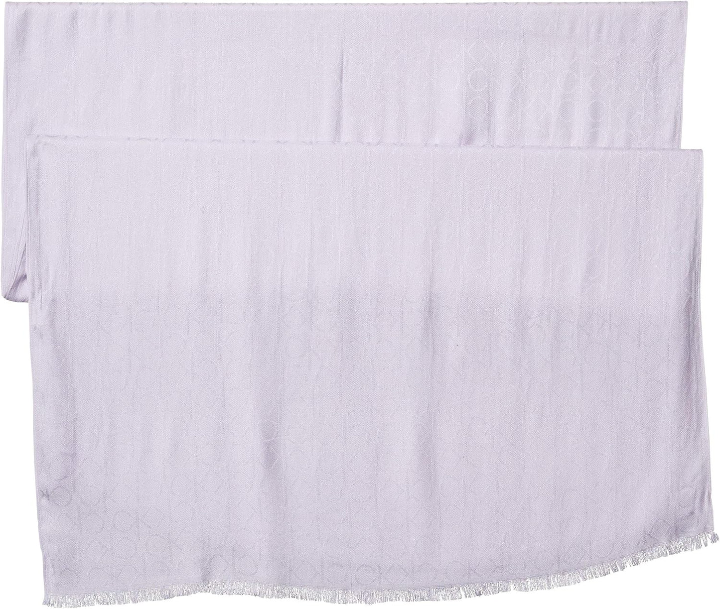 Bufanda de pashmina ligera con estampado de logo en el mismo tono d...