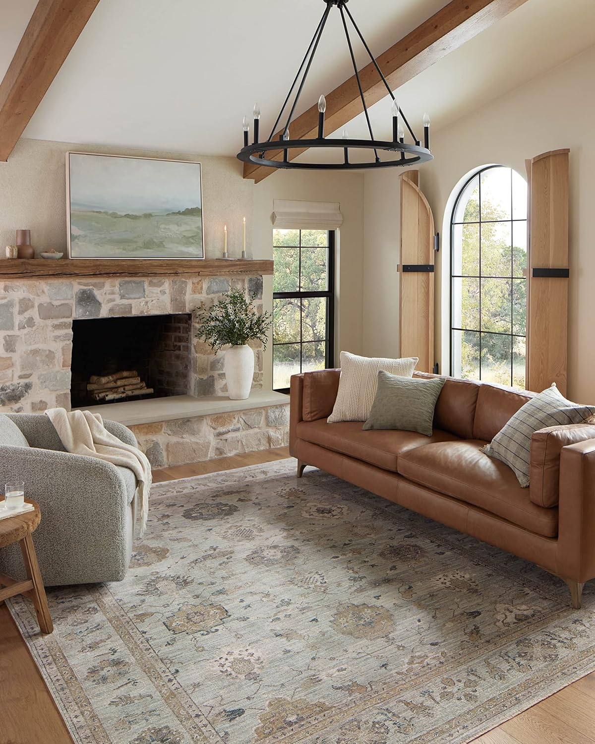 Loloi Magnolia Home de Joanna Gaines Millie Collection MIE-02 Cielo...