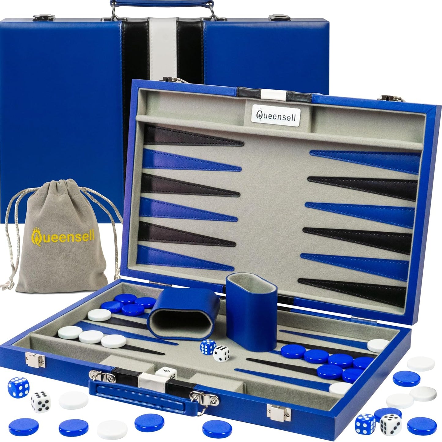 Juegos de backgammon para adultos \u2013 Juego de mesa de cuero PU...