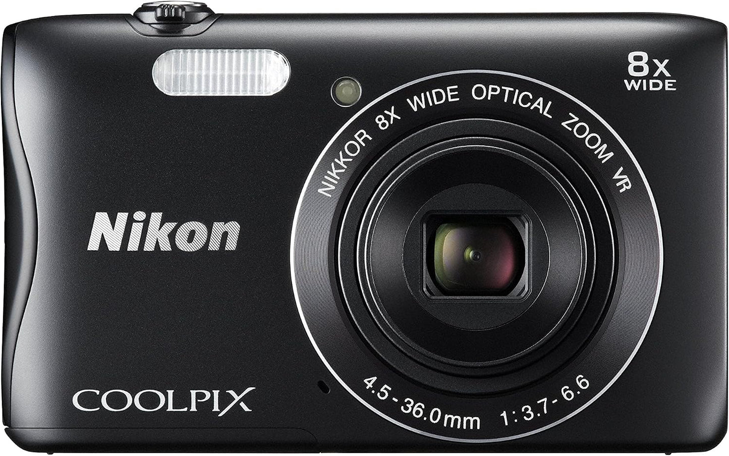 Nikon Cámara digital COOLPIX S3700 Negro Óptico 8X Zoom 20,05 millo...